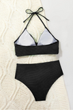 Biquíni de cintura alta, moda praia de verão